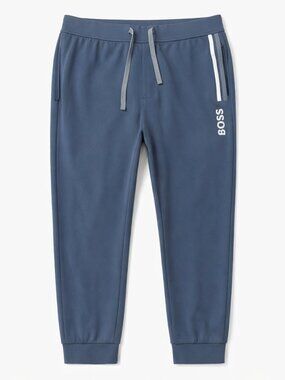 NWT Hugo Boss Essential Pants Joggers Blue Men L Athletic Luxe Drawstring Track